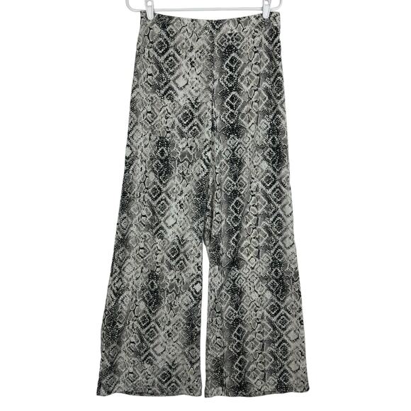 DO+BE Pants - Women's DO+BE Muilticolor Snake Print Side Zip Wide Leg Palazzo Pant sz Large